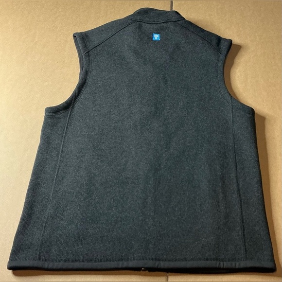 Y2K 90s, Vintage Patagonia” Men's Charcoal black retro pile zip Vest size S - Picture 3 of 5